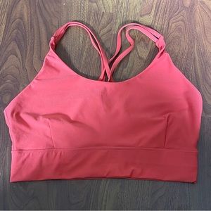 Athletic Works Coral/Bright Orange Sports Bra, 2X (20)